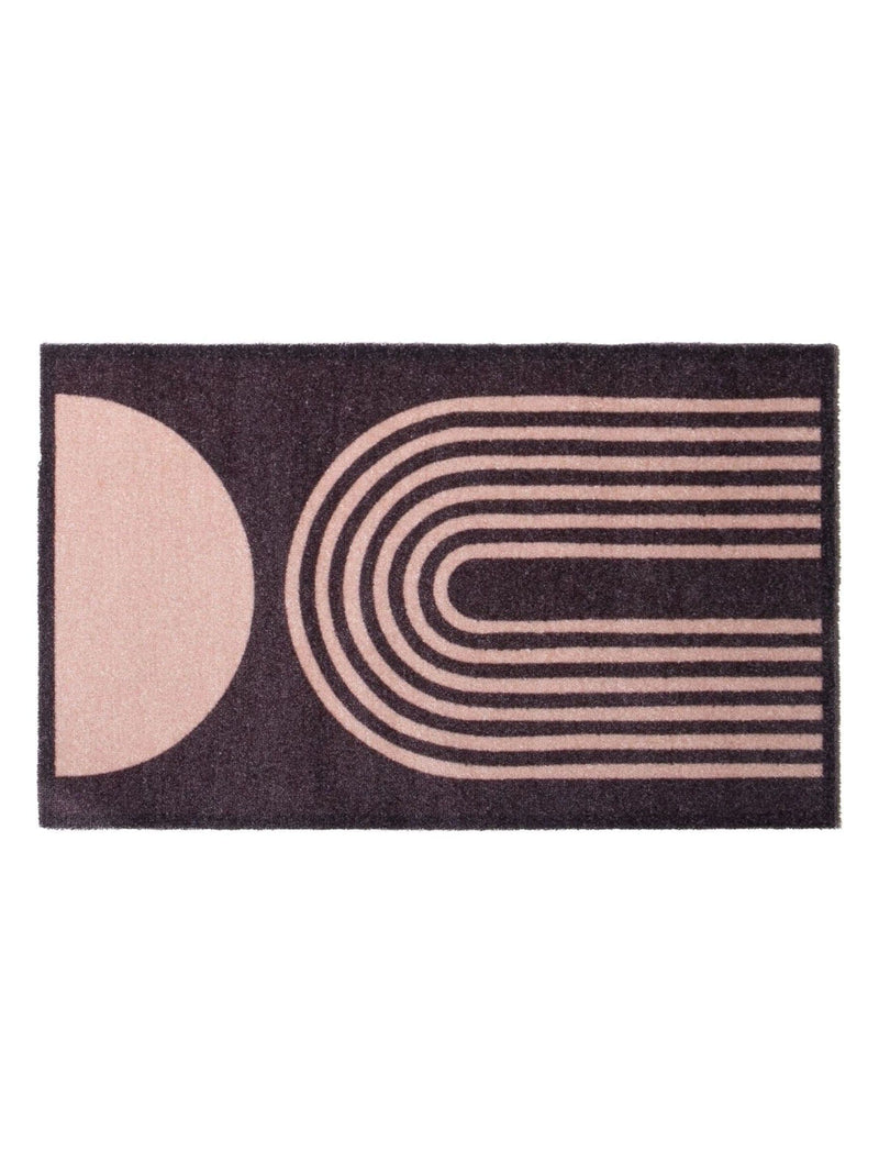 Artsy Mats brown abstract washable doormat 80x50 cm, imported from the UK