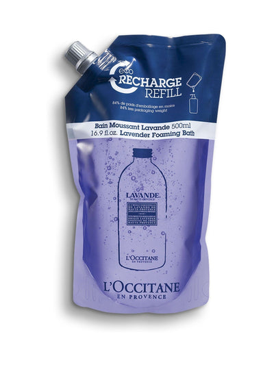 Next L'Occitane Lavender Foaming Bath Refill 500ml Bath Soak - Kjøp på nett hos McGrocer