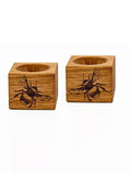 Selbrae House Set of 2 Oak Bee Egg Cups