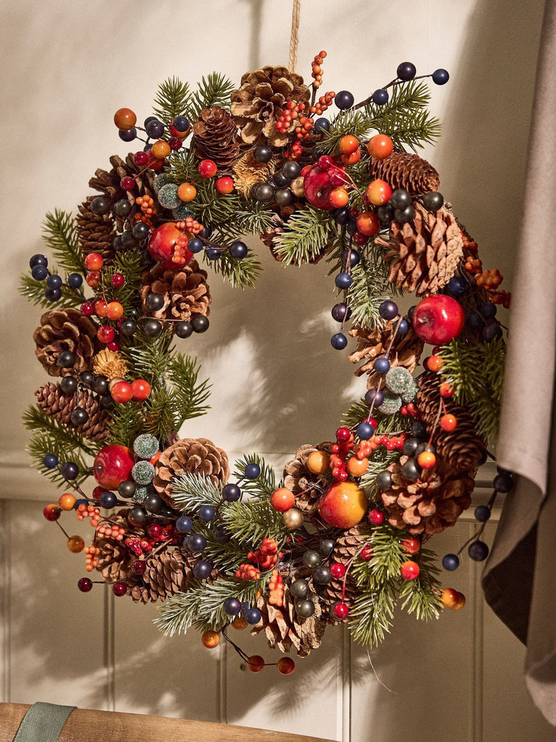 Dibor orange harvest fruits wreath 40cm - British product