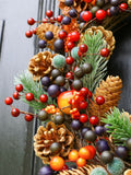 Dibor orange harvest fruits wreath 40cm - British product