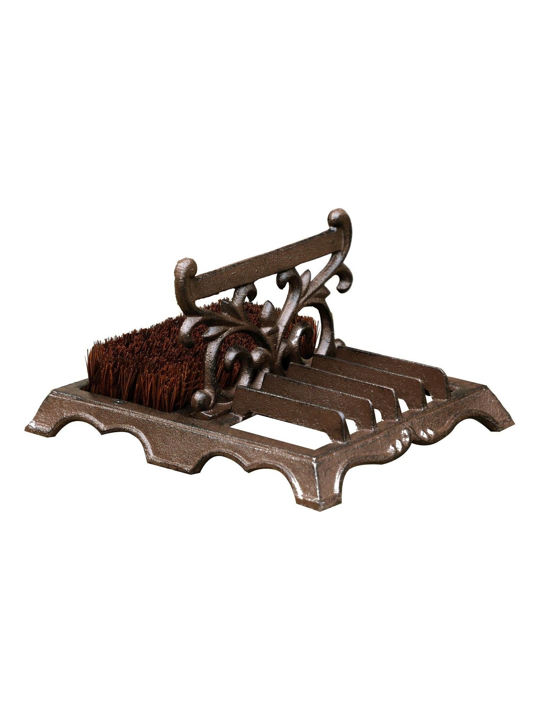 Dibor brown cast iron boot scraper 22cm, imported from the UK