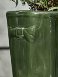 Dibor green ceramic wellington boot planter large (British brand)