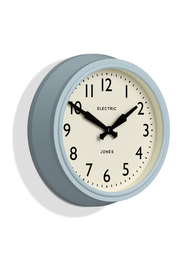 Jones Clocks Klar Blå Telecom Veggklokke 27cm