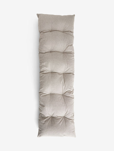 Coussin de banc de salle à manger rayé gris anthracite Bronx - Acheter en ligne chez McGrocer