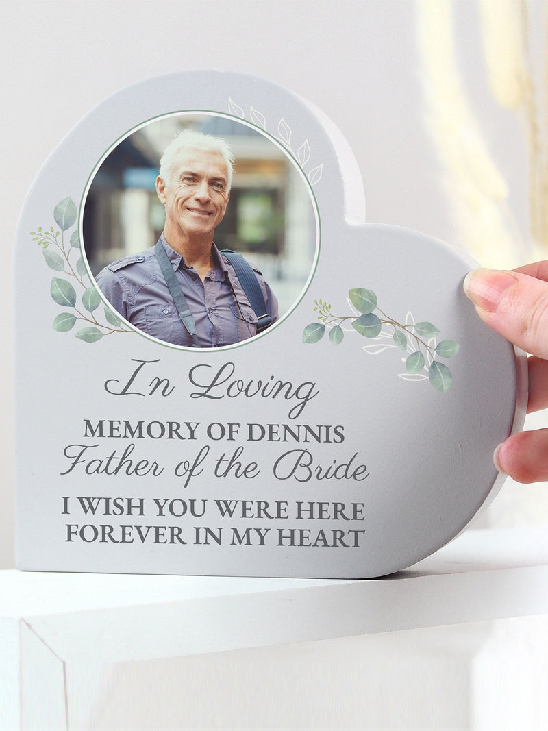 PMC personalised memorial heart ornament 15x15x3 cm - British product