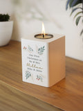 Personalised Christmas Tea Light Candle Holder by PMC