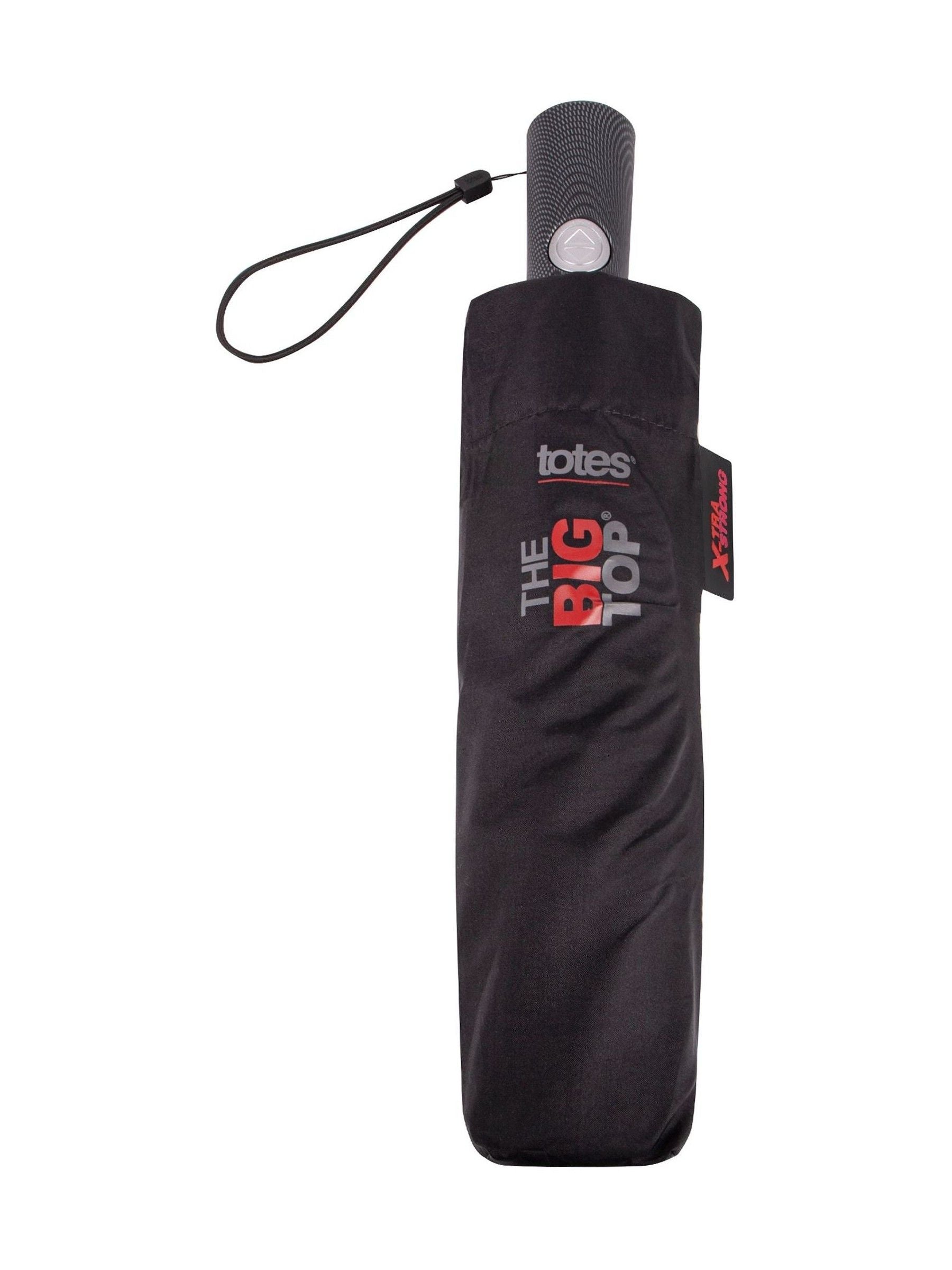 Totes black automatic big top umbrella 123cm canopy - British product