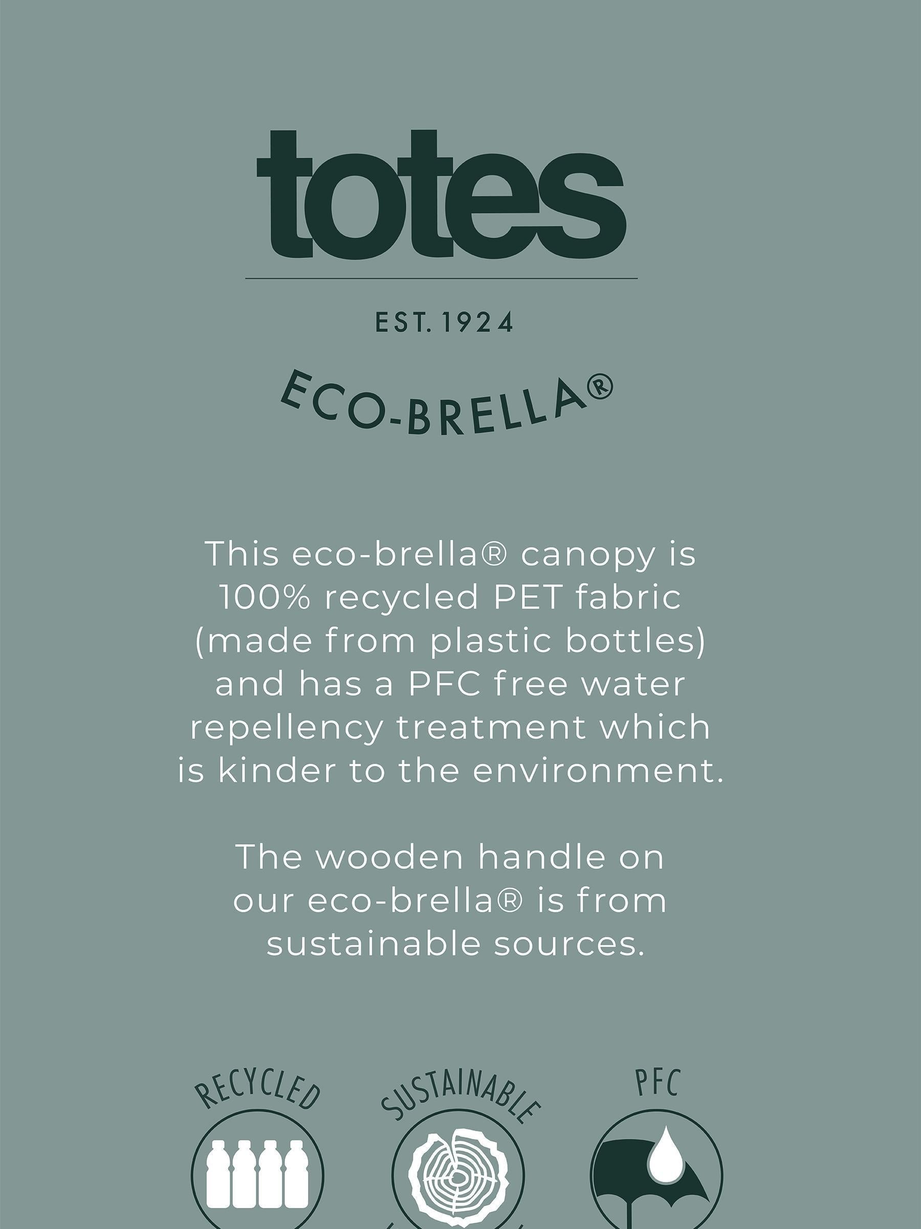 Totes black automatic big top umbrella 123cm canopy - British product