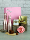 Bottega Rose Gold Prosecco treat gift box, UK version