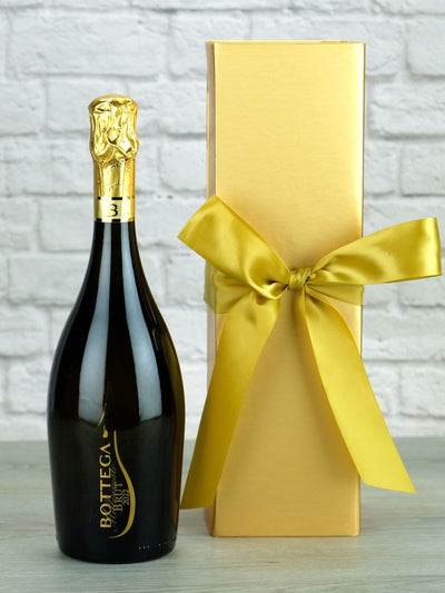 Next Le Bon Vin Bottega Sparkling Wine in Gold Bow Gift Box- Buy online at McGrocer