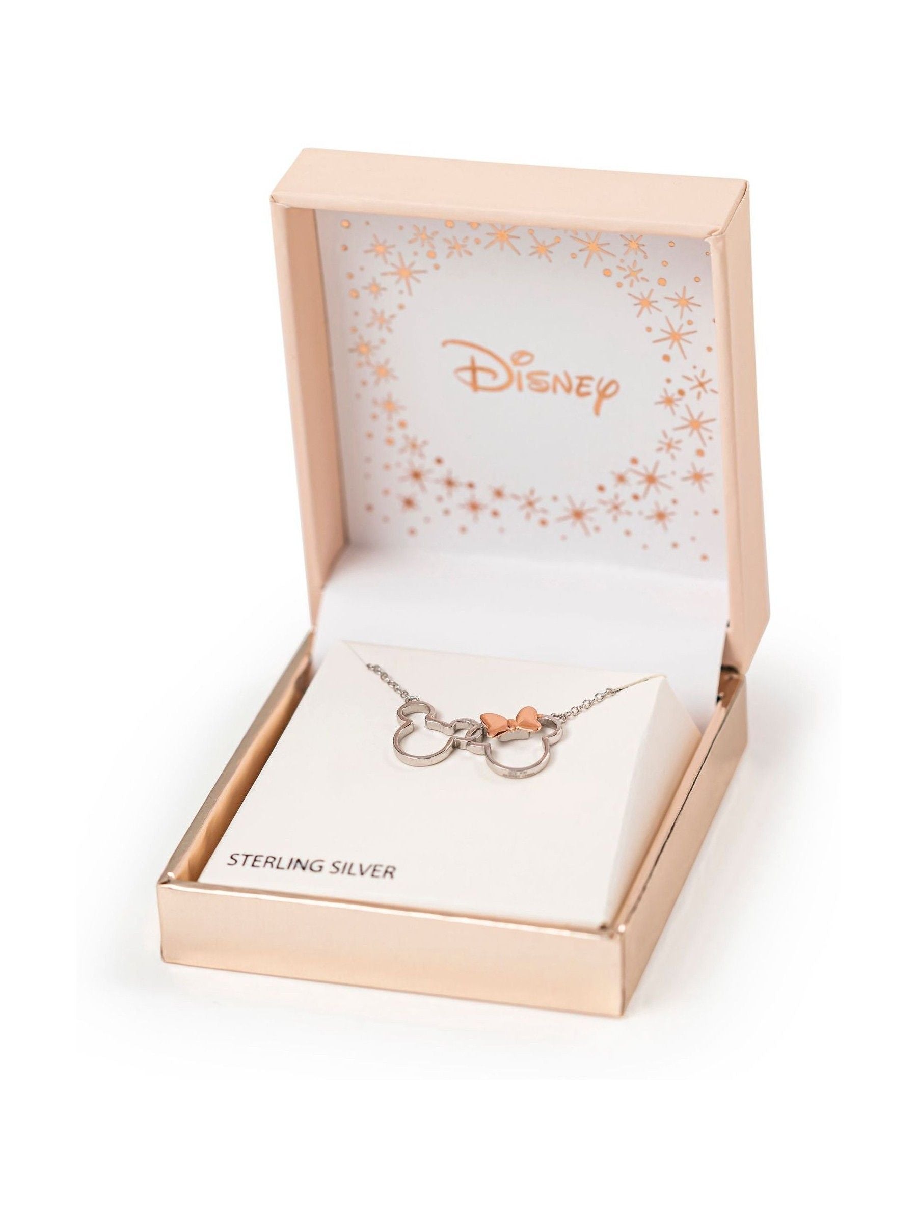 Peers Hardy Disney Minnie Mickey silver necklace, imported from the UK