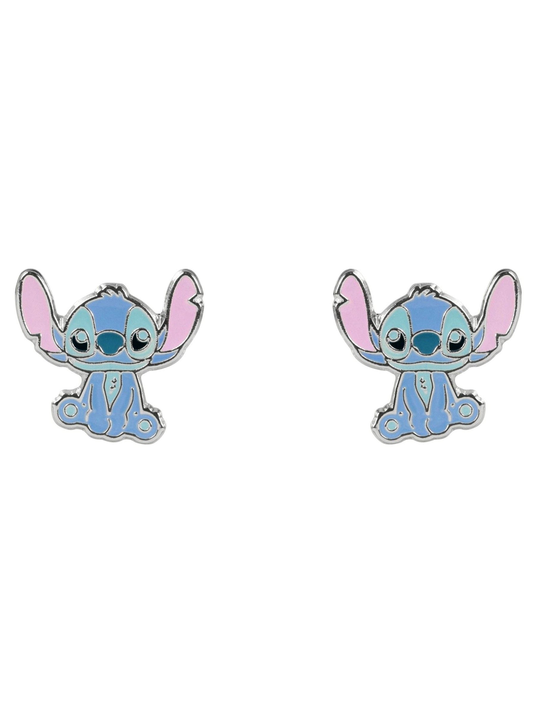 Peers Hardy Lilo Stitch Silver/Blue stud earrings, imported from the UK