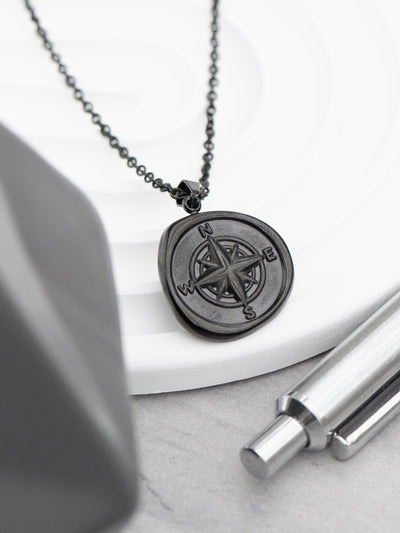 Next Treat Republic Men's Personalised Compass Amulet Necklace 52cm Chain - اشترِ عبر الإنترنت من McGrocer