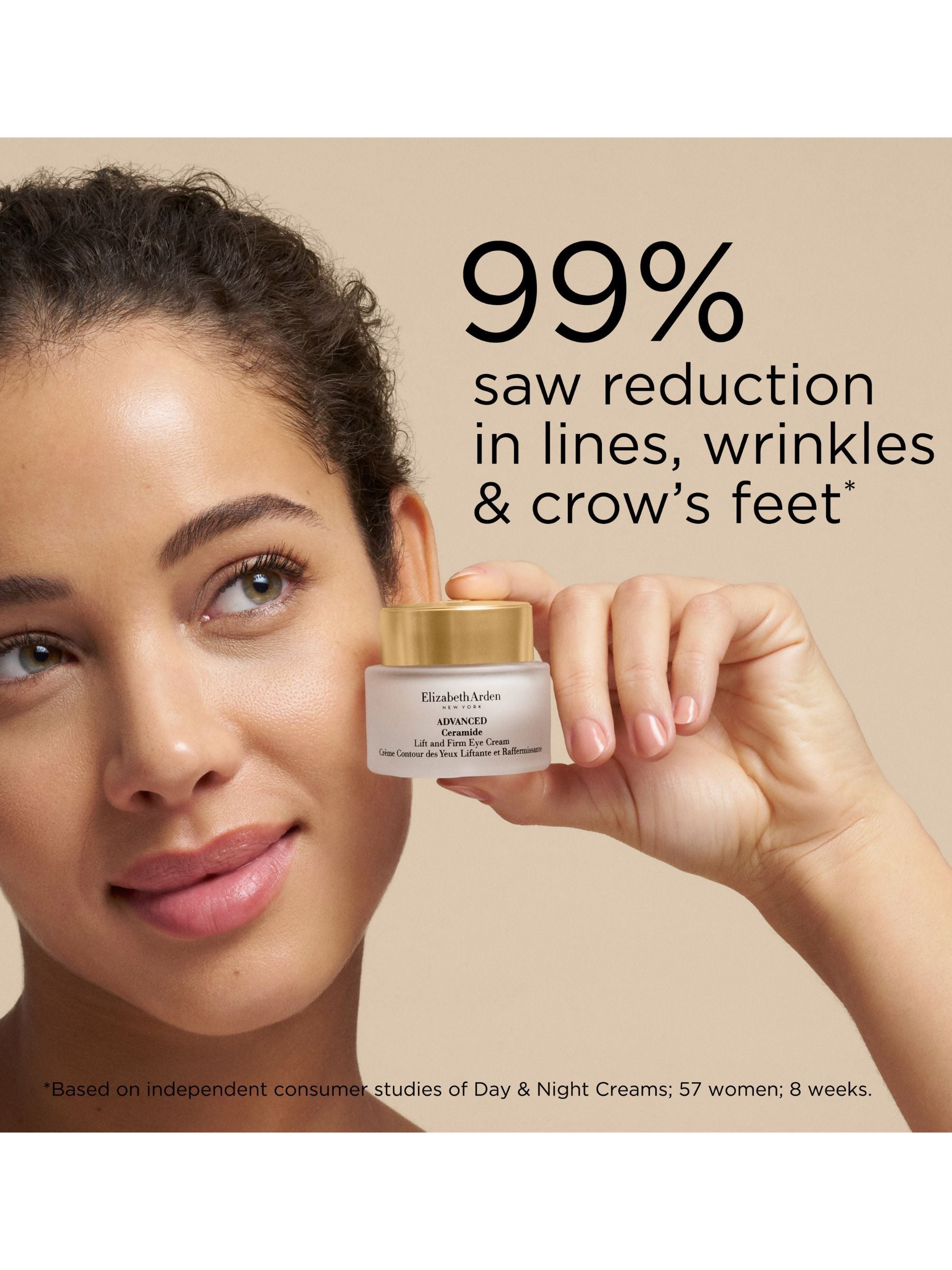 Elizabeth Arden Advanced Ceramide Lift and Firm Eye Cream 15ml, imported from the UK