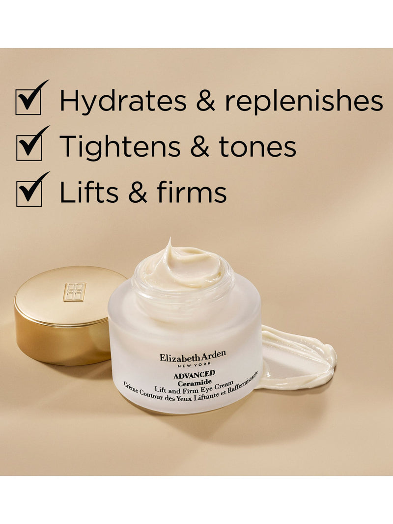 Elizabeth Arden Advanced Ceramide Lift and Firm Eye Cream 15ml, imported from the UK