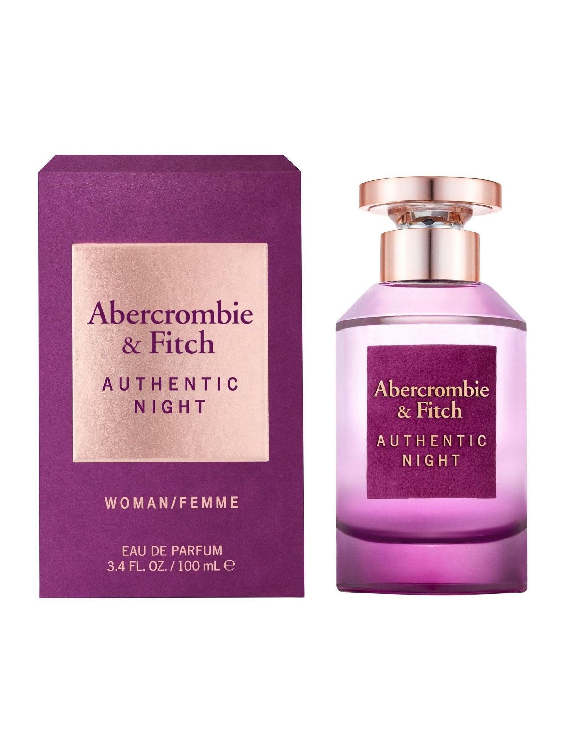 Abercrombie & Fitch Authentic Night women's fragrance 100ml - British product