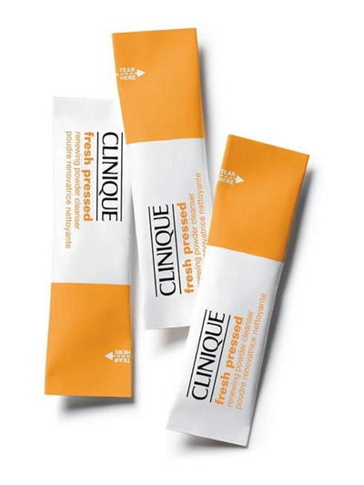 Next Clinique Fresh Pressed Renewing Powder Cleanser with Pure Vitamin C, 28 x 0.5g Sachets- Buy online at McGrocer
