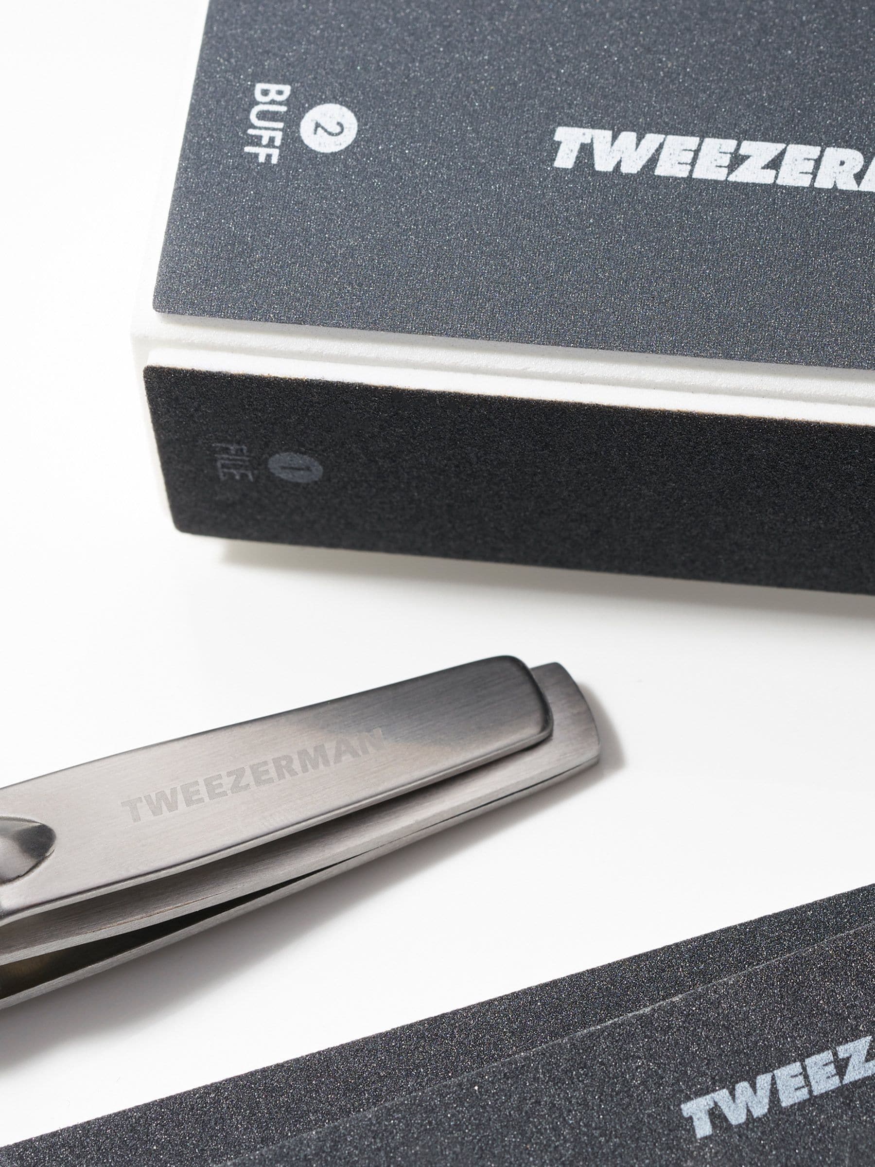 Tweezerman manicure kit with clipper files and buffer (British brand)