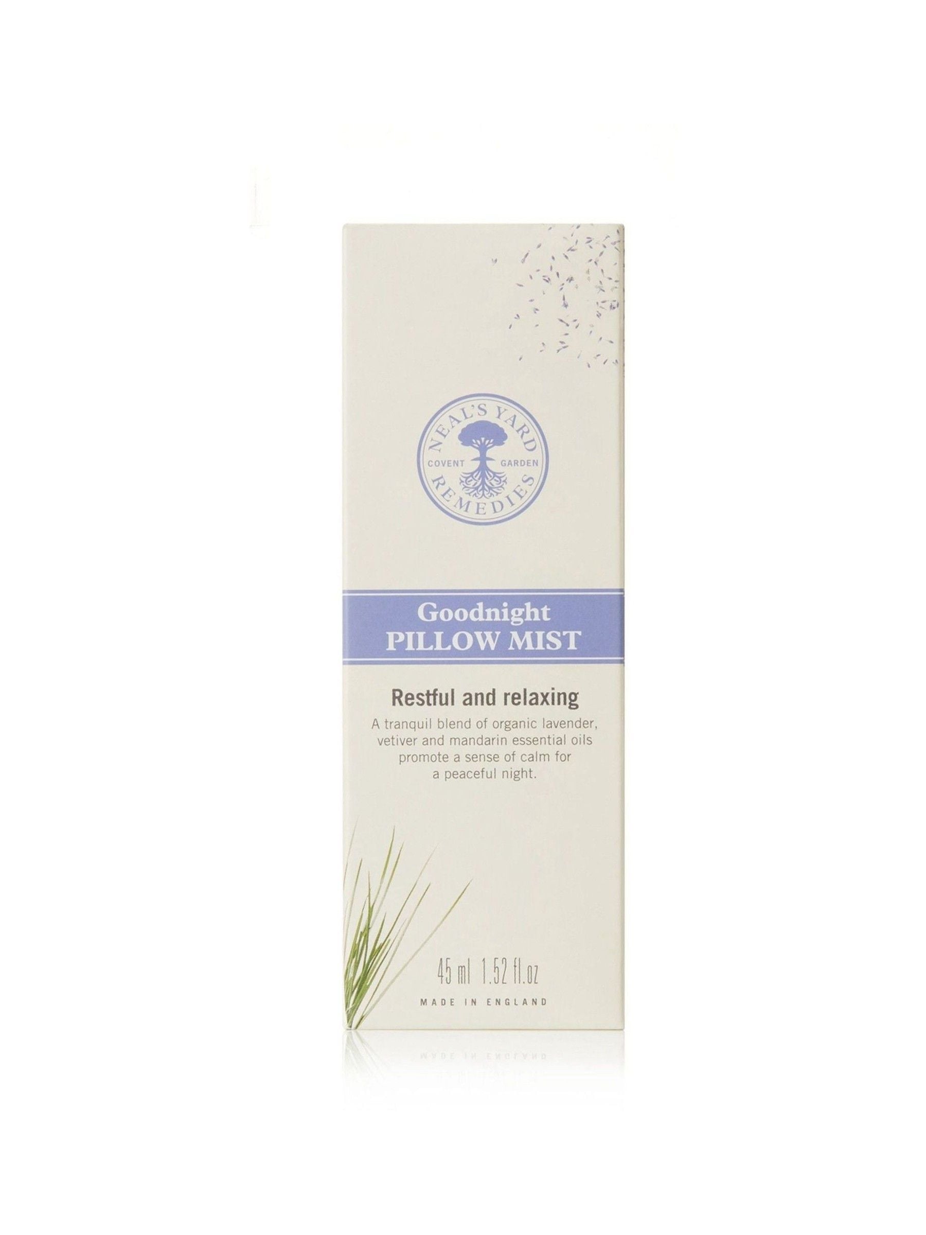 Neals Yard Remedies Goodnight Pillow Mist 45ml, imported from the UK