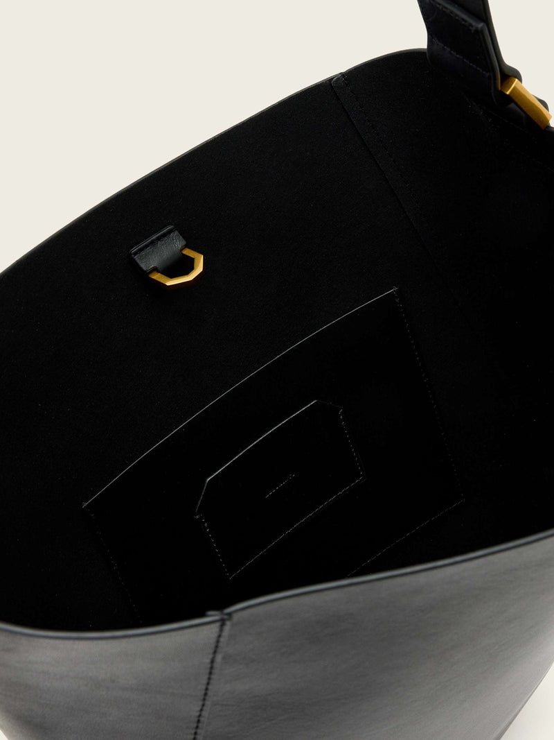 AllSaints Black Luna hobo bag (British brand)