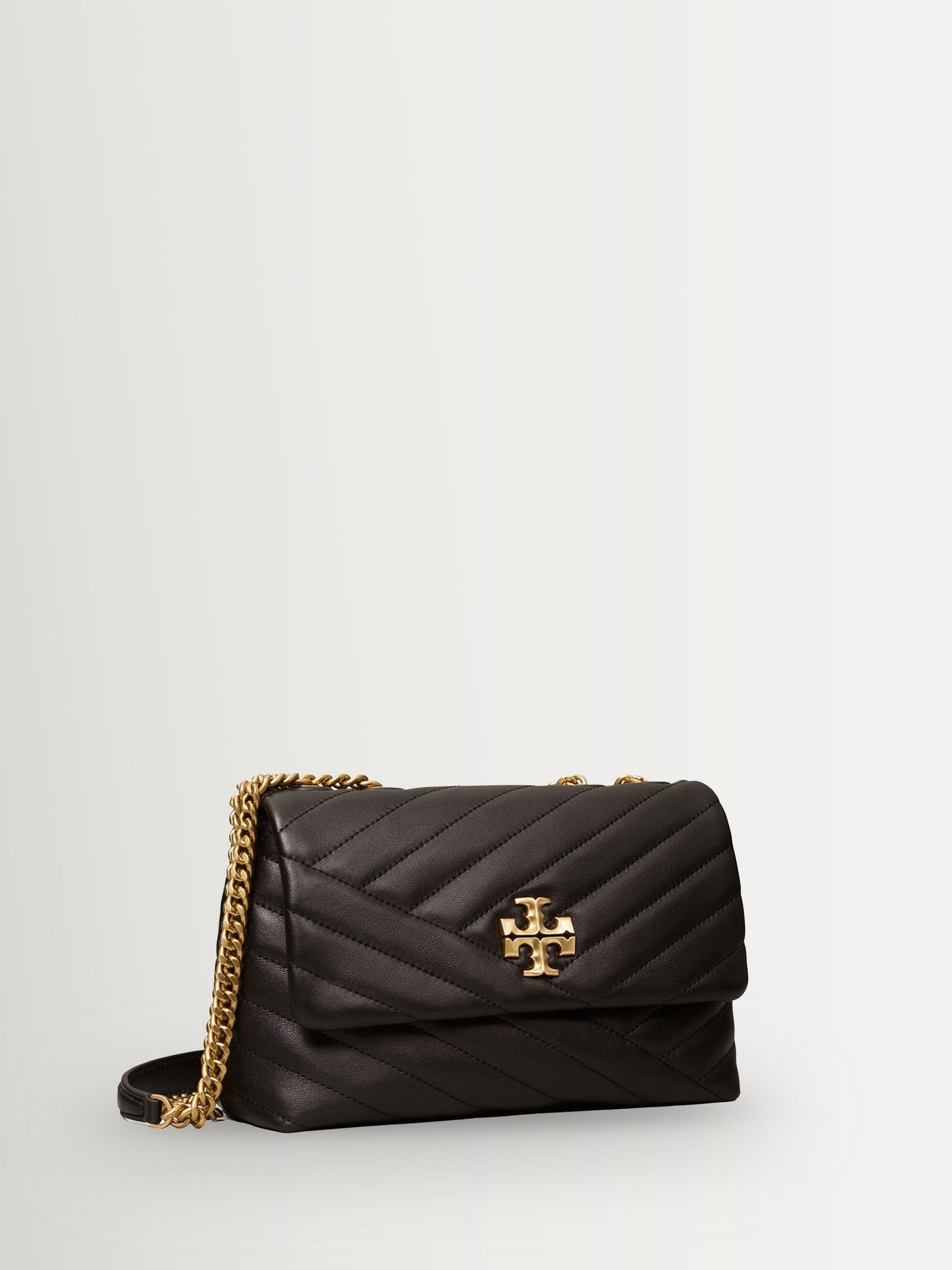 Tory Burch black small Kira chevron shoulder bag (British brand)