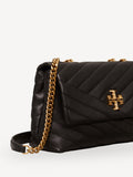 Tory Burch black small Kira chevron shoulder bag (British brand)