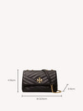 Tory Burch black small Kira chevron shoulder bag (British brand)