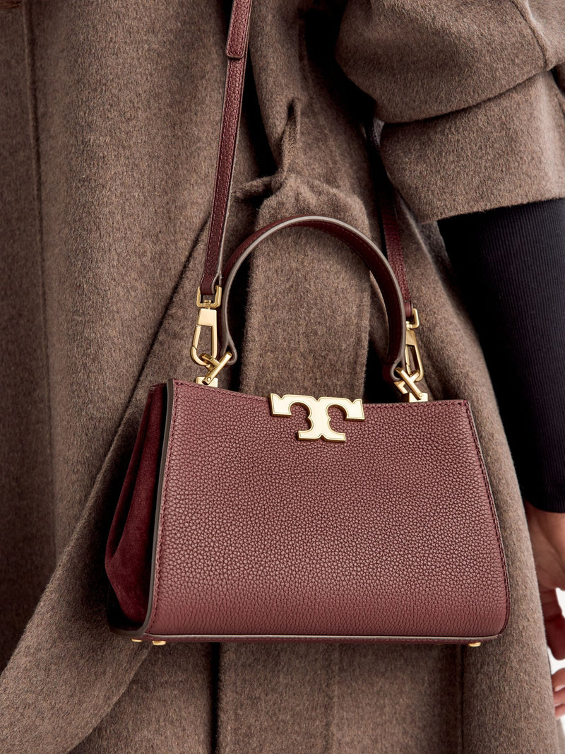 Tory Burch Red Eleanor Mini Satchel handbag, imported from the UK