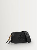 Tory Burch Miller mini crossbody bag black pebbled leather - British product