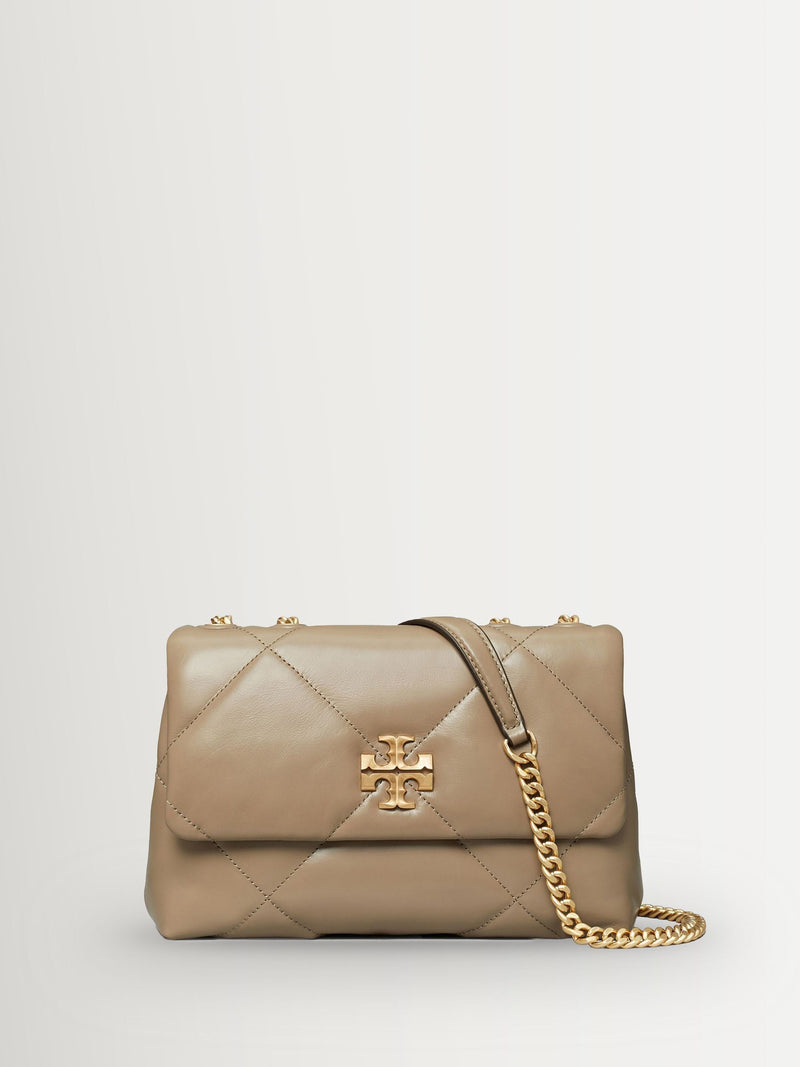 Tory Burch Small Kira Diamond Quilt Convertible Shoulder Bag Cream