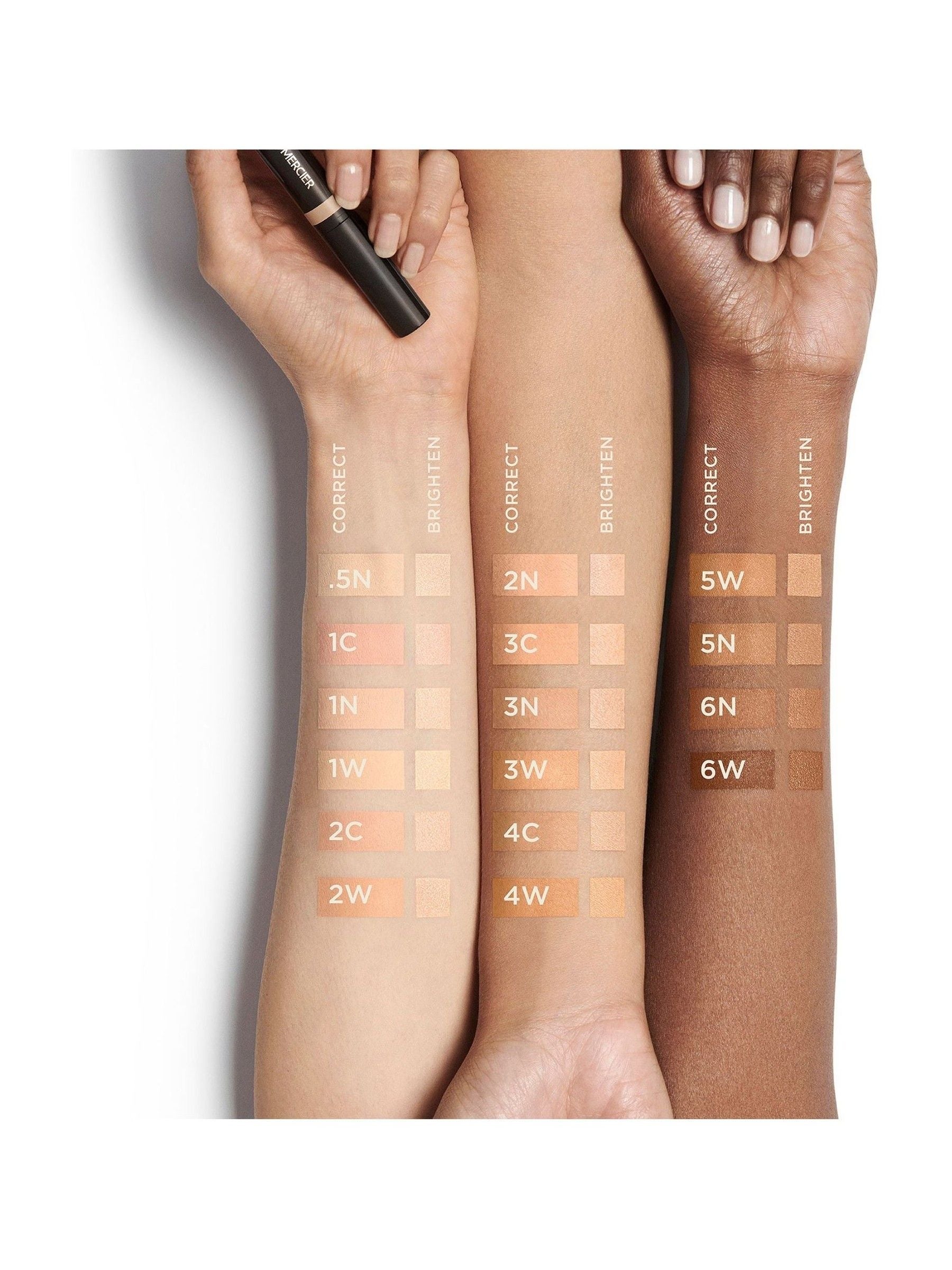 Creamy Concealer Duo for Face and Under-Eye with High-Pigment Formula, 16 Shades