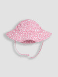 JoJo Maman Bébé floppy swim hat pink strawberry print - British product