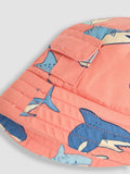 JoJo Maman Bébé coral bucket sun hat, imported from the UK