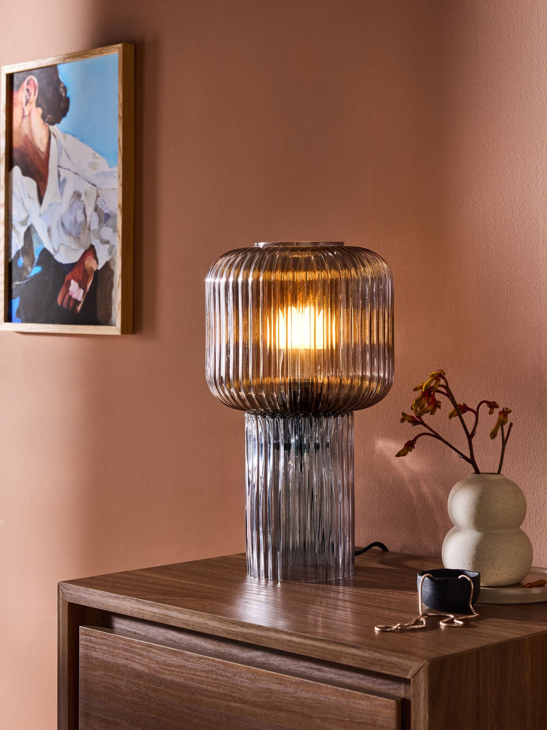 MADE.COM Green Briz Table Lamp