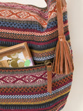 FatFace Evalie Multi Woven crossbody bag, imported from the UK