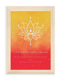 Treat Republic Diwali Lotus framed print A4 (British brand)