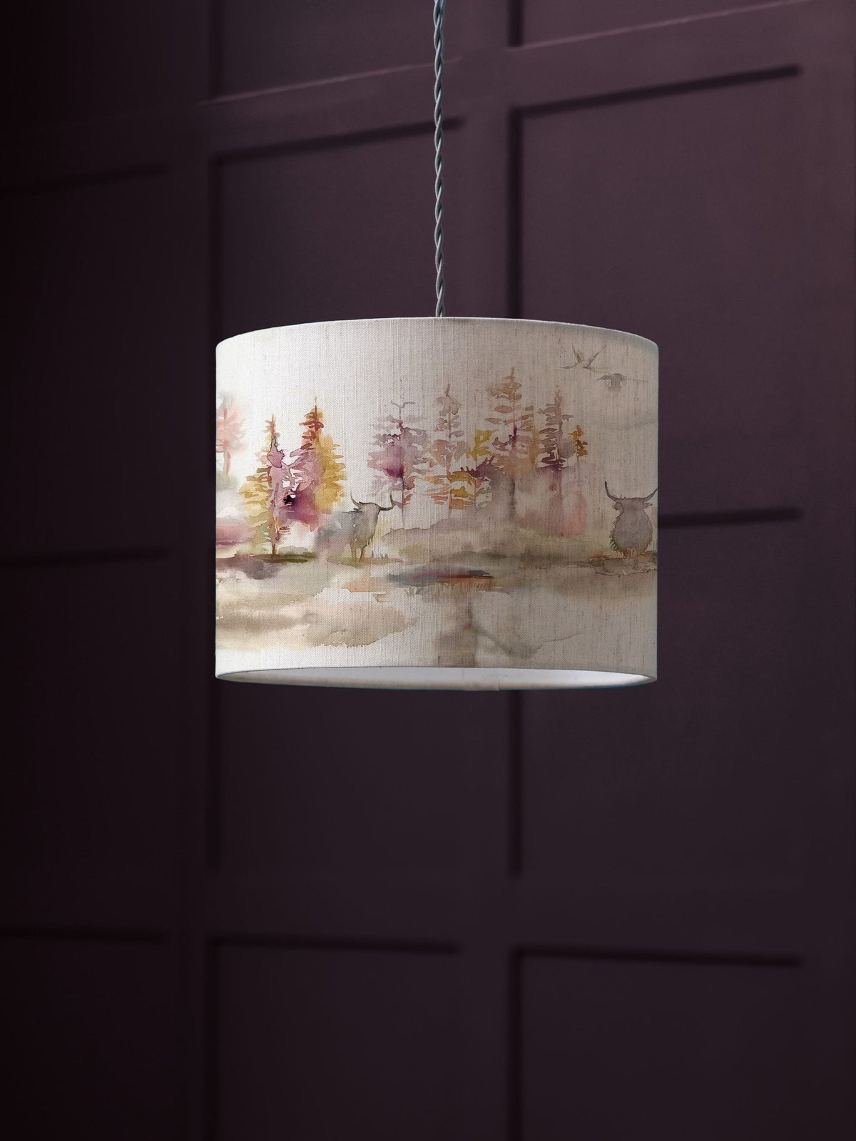Voyage Maison linen Caledonian Eva lampshade, UK version