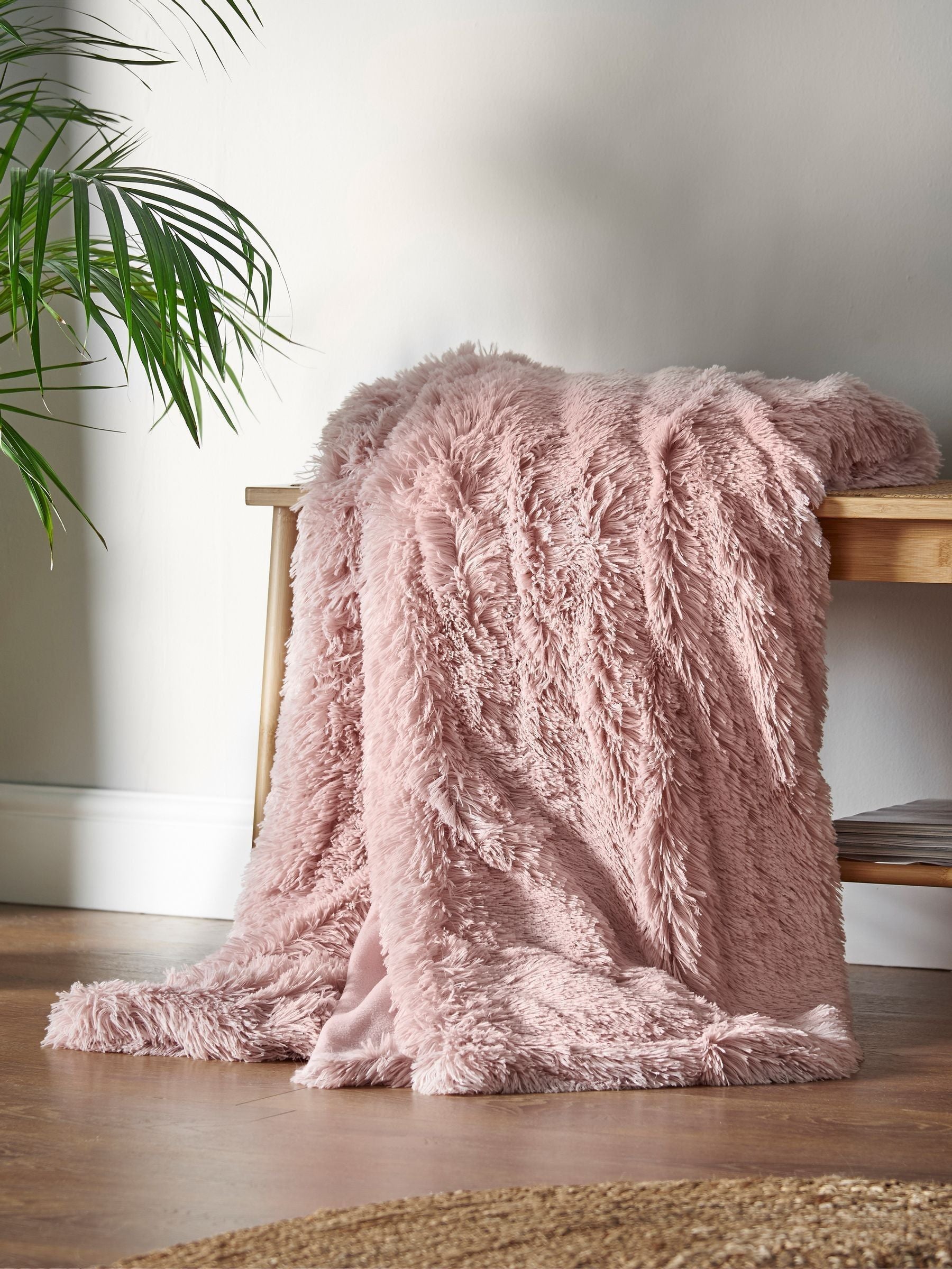 Catherine Lansfield Silver So Soft Cuddly Deep Pile Faux Fur Throw 150x200cm