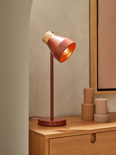 Next MADE.COM Red Albert Table Lamp- Buy online at McGrocer