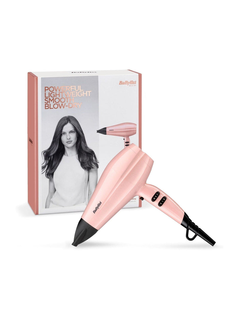 BaByliss Rose Blush 2200 hair dryer, imported from the UK