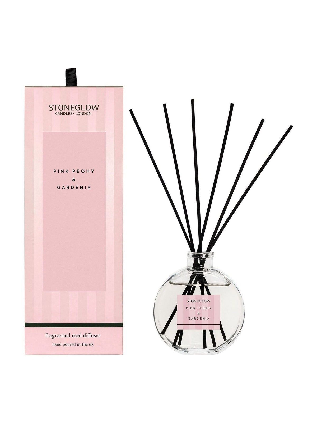 Stoneglow Pink Peony & Gardenia reed diffuser 120ml (British brand)