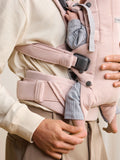 BabyBjörn baby carrier light pink harmony woven melangé - British product