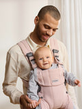 BabyBjörn baby carrier light pink harmony woven melangé - British product