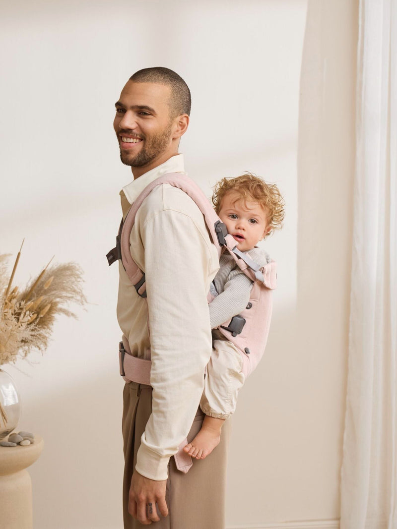 BabyBjörn baby carrier light pink harmony woven melangé - British product