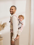 BabyBjörn baby carrier light pink harmony woven melangé - British product