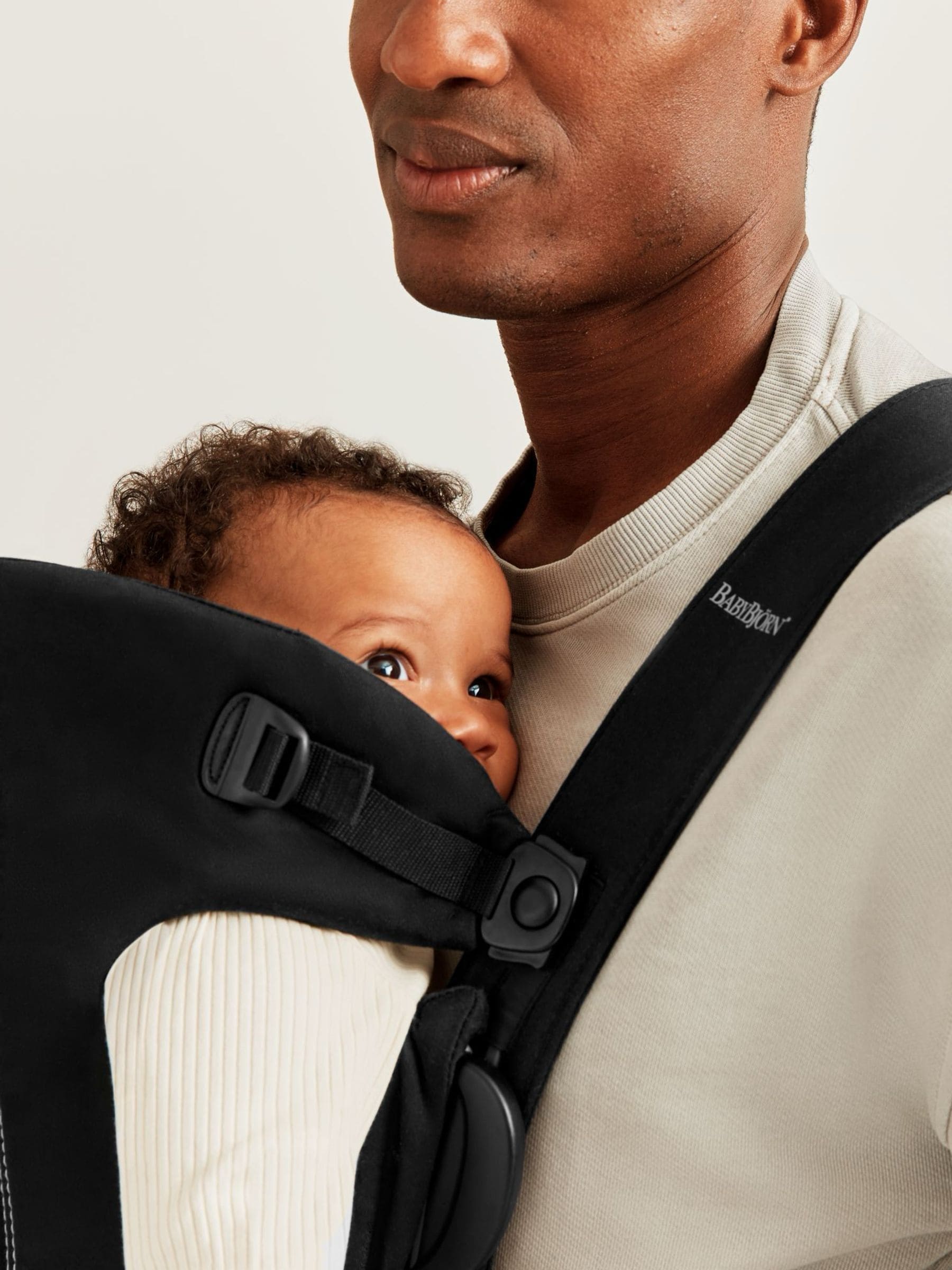 BabyBjörn mini baby carrier black woven, UK version