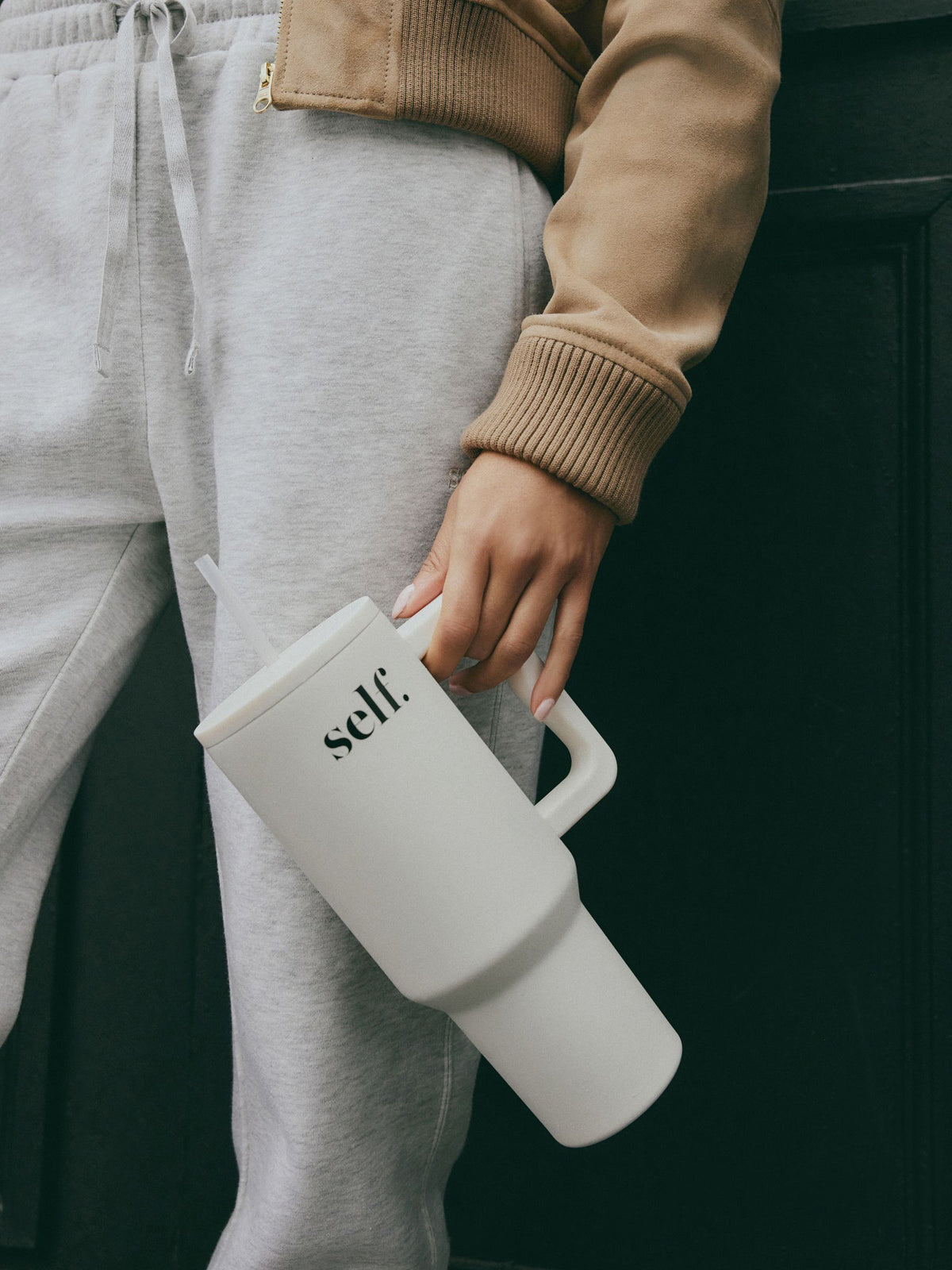 Cream water bottle 1.14L - British product