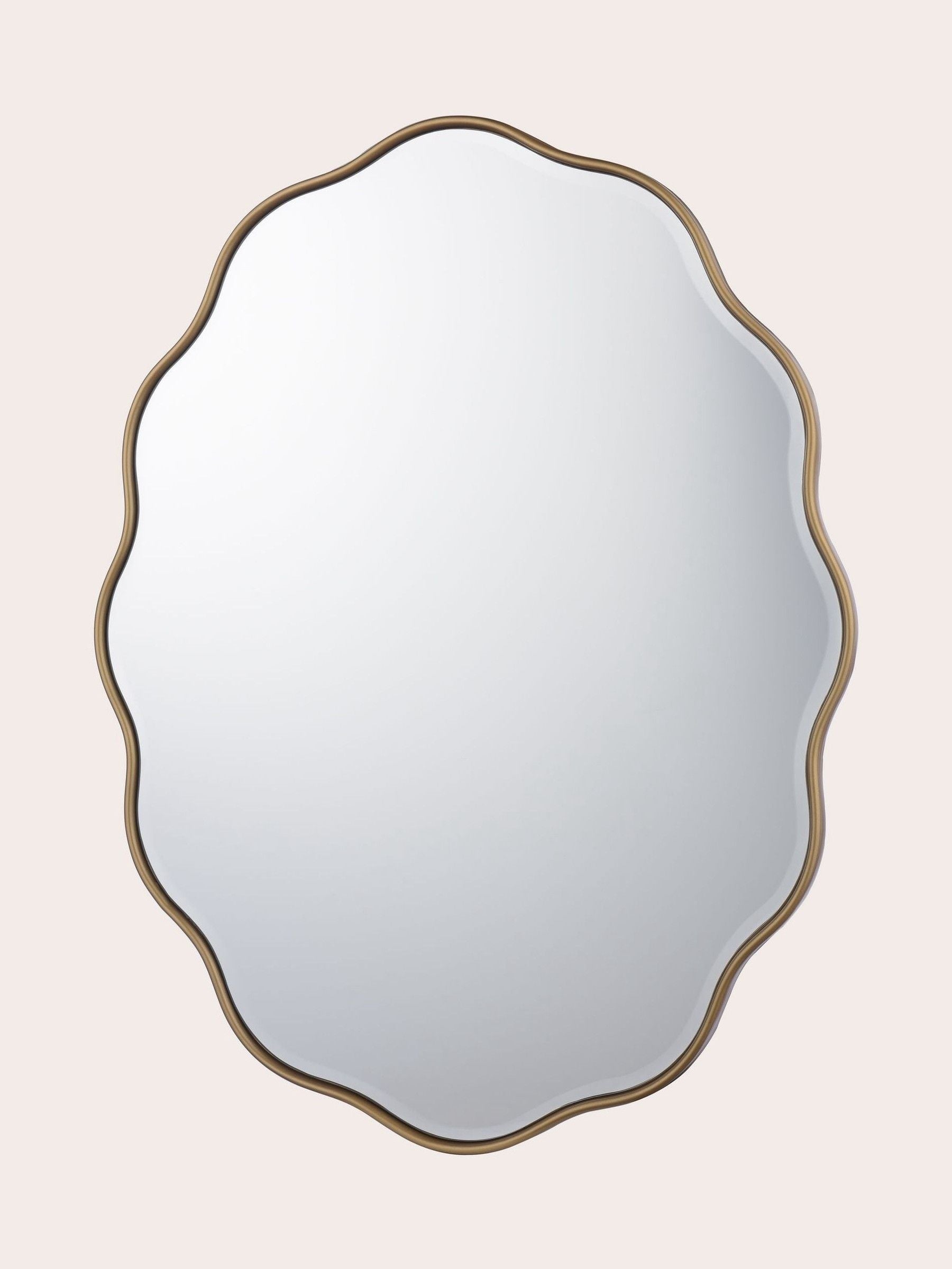 Laura Ashley Gold Medora Oval Mirror 71x55cm - British product