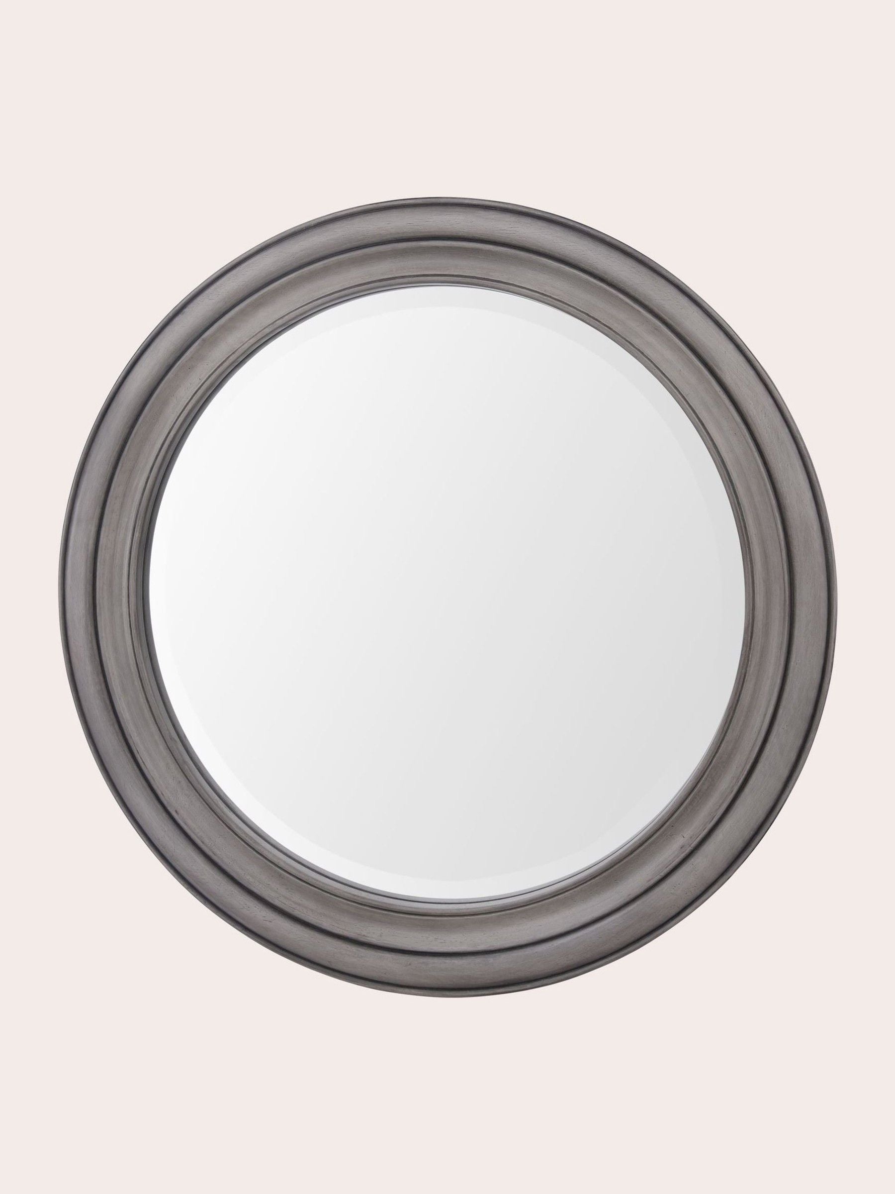 Laura Ashley grey Tate wooden mirror 60cm (British brand)